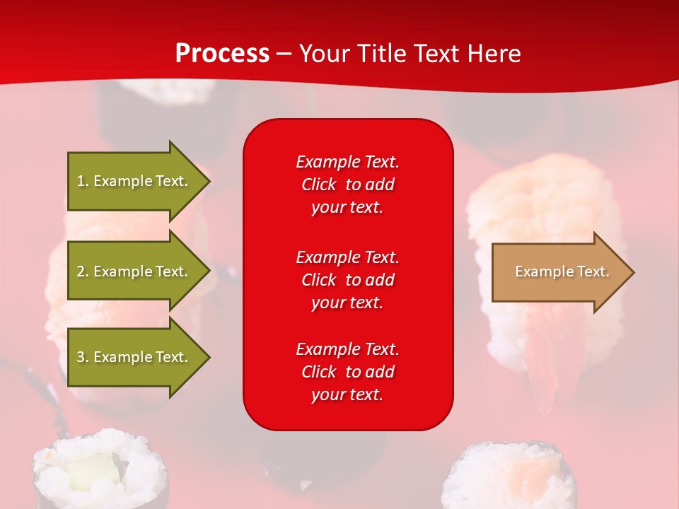 Sashimi Gourmet Meal PowerPoint Template