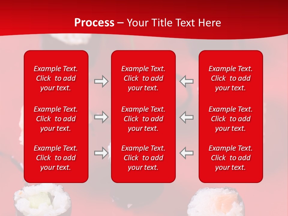 Sashimi Gourmet Meal PowerPoint Template