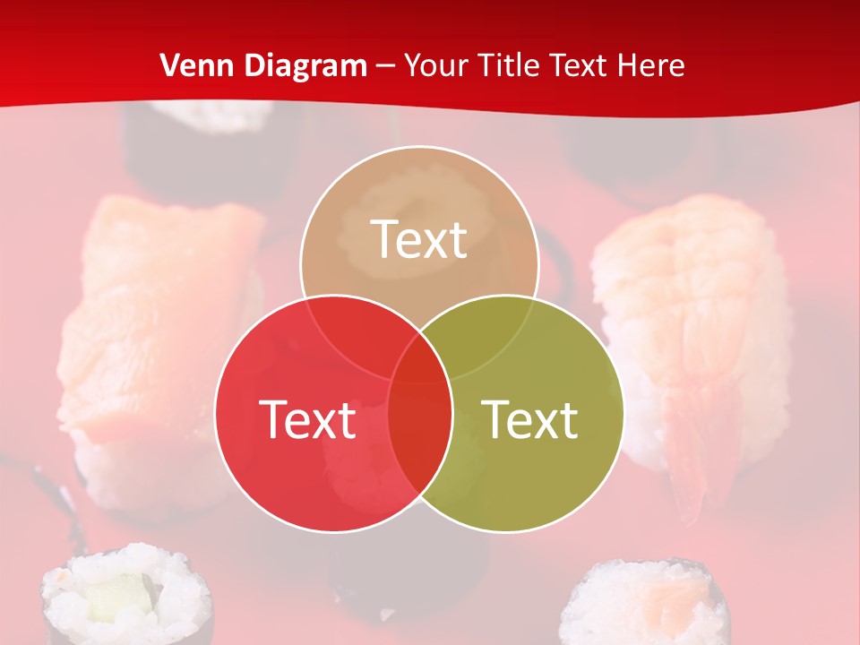 Sashimi Gourmet Meal PowerPoint Template