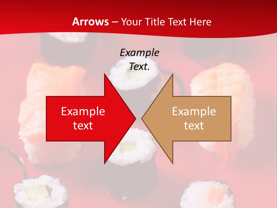 Sashimi Gourmet Meal PowerPoint Template