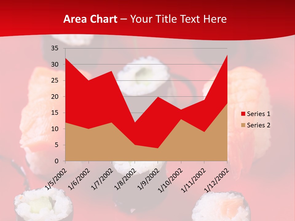 Sashimi Gourmet Meal PowerPoint Template