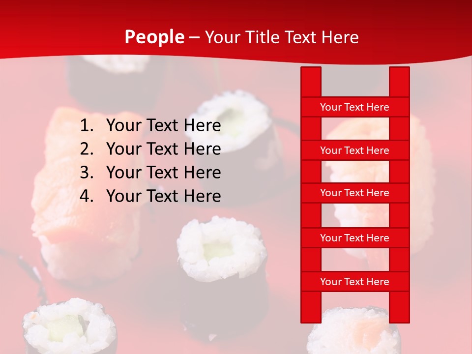 Sashimi Gourmet Meal PowerPoint Template