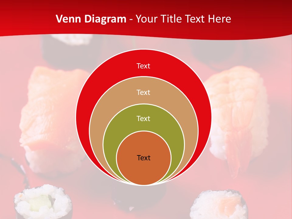 Sashimi Gourmet Meal PowerPoint Template