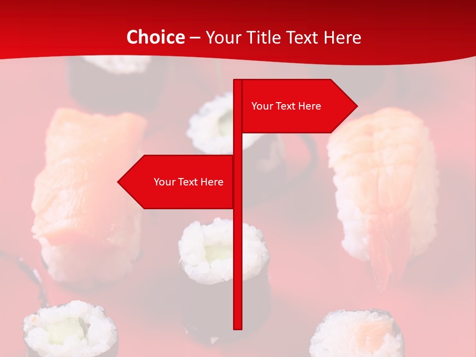 Sashimi Gourmet Meal PowerPoint Template