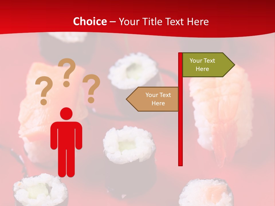 Sashimi Gourmet Meal PowerPoint Template
