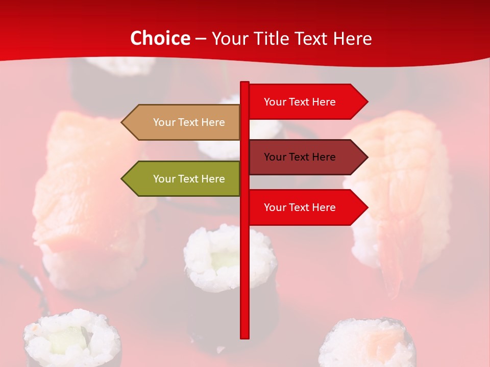 Sashimi Gourmet Meal PowerPoint Template