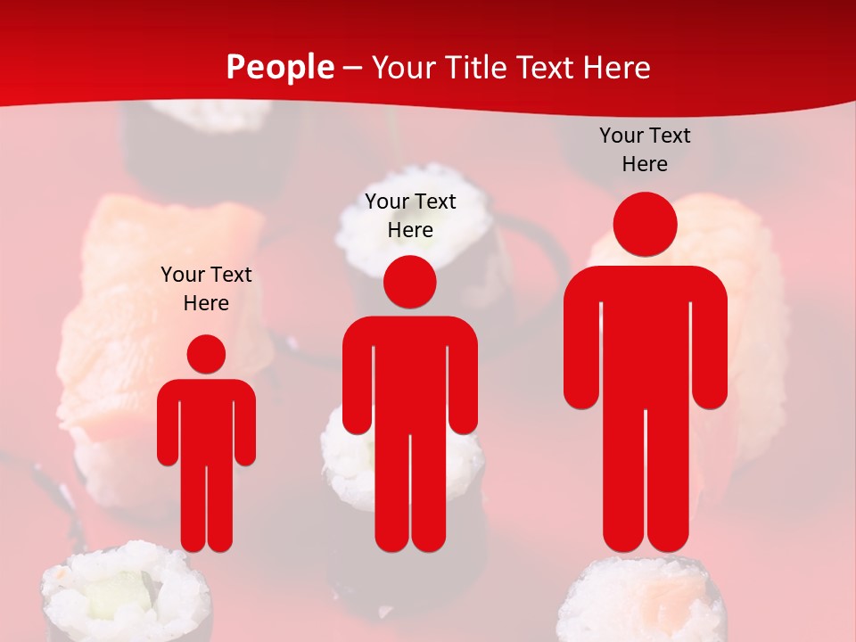 Sashimi Gourmet Meal PowerPoint Template