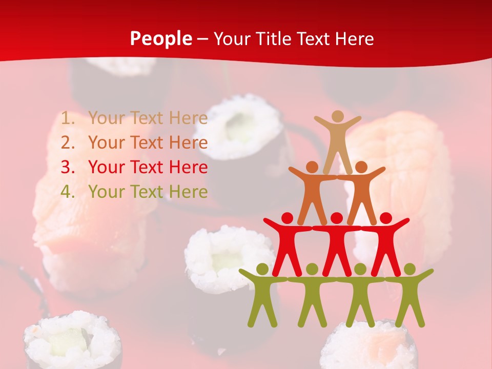 Sashimi Gourmet Meal PowerPoint Template