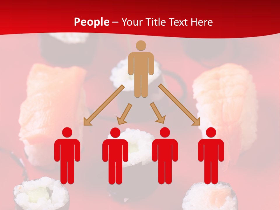 Sashimi Gourmet Meal PowerPoint Template