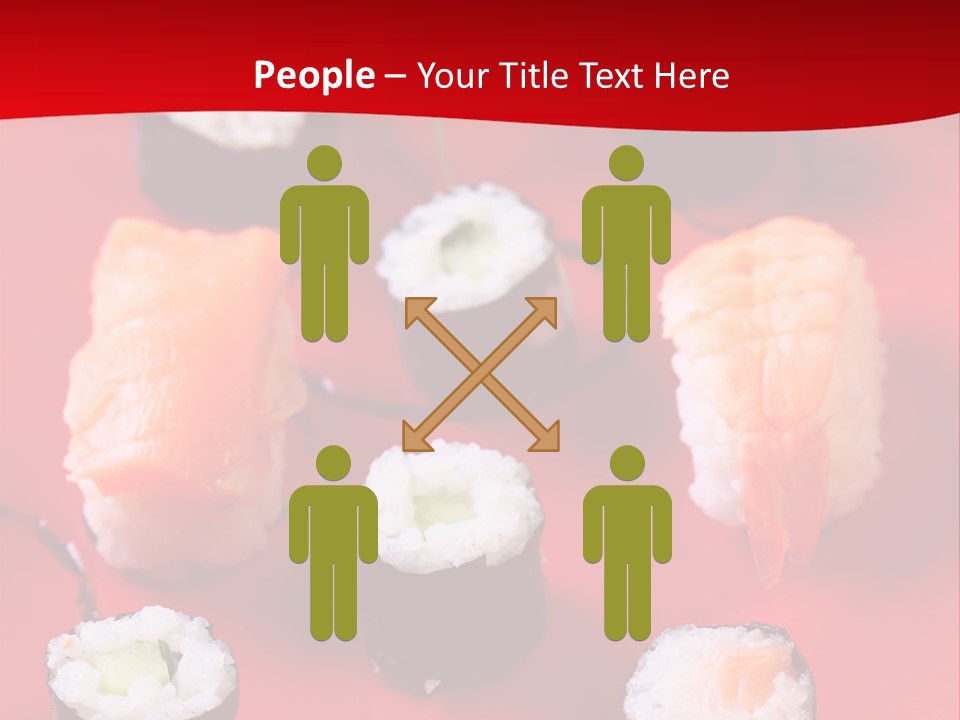 Sashimi Gourmet Meal PowerPoint Template