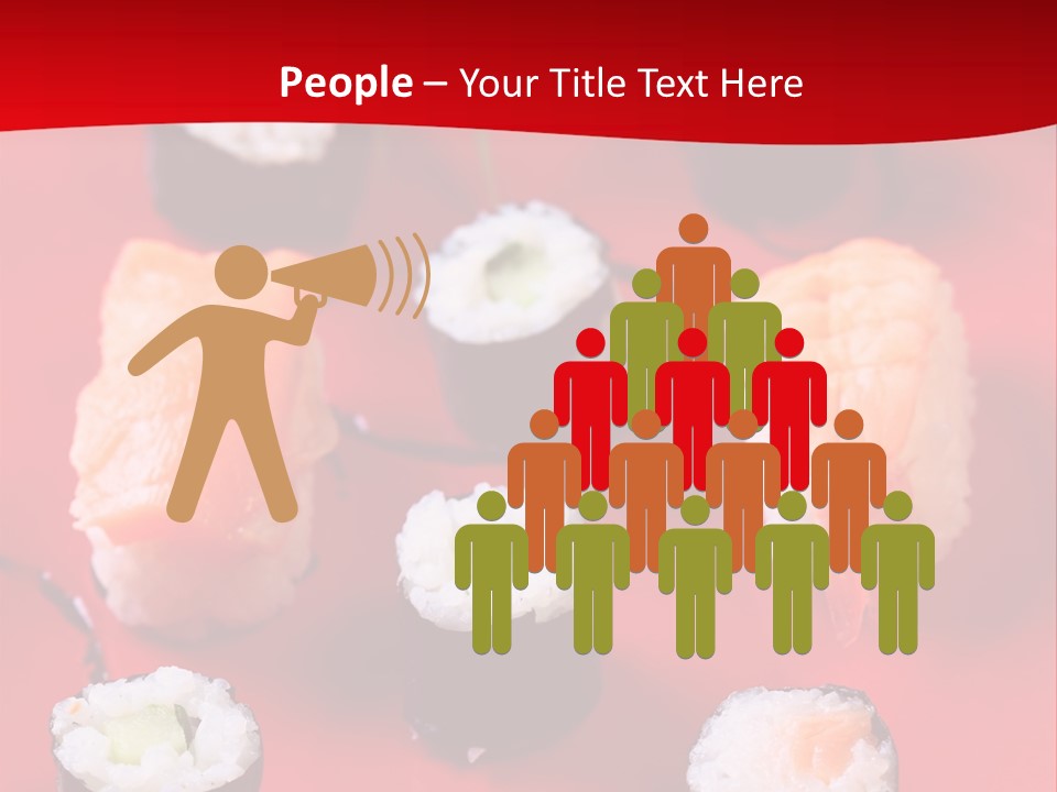 Sashimi Gourmet Meal PowerPoint Template