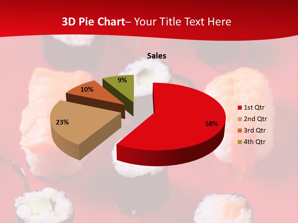 Sashimi Gourmet Meal PowerPoint Template