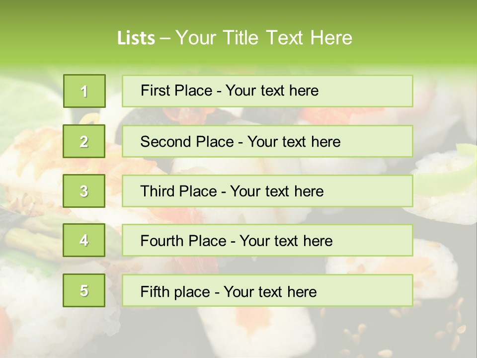 Meresfr Ingwer Eingelegt PowerPoint Template
