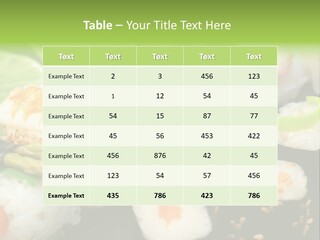 Meresfr Ingwer Eingelegt PowerPoint Template