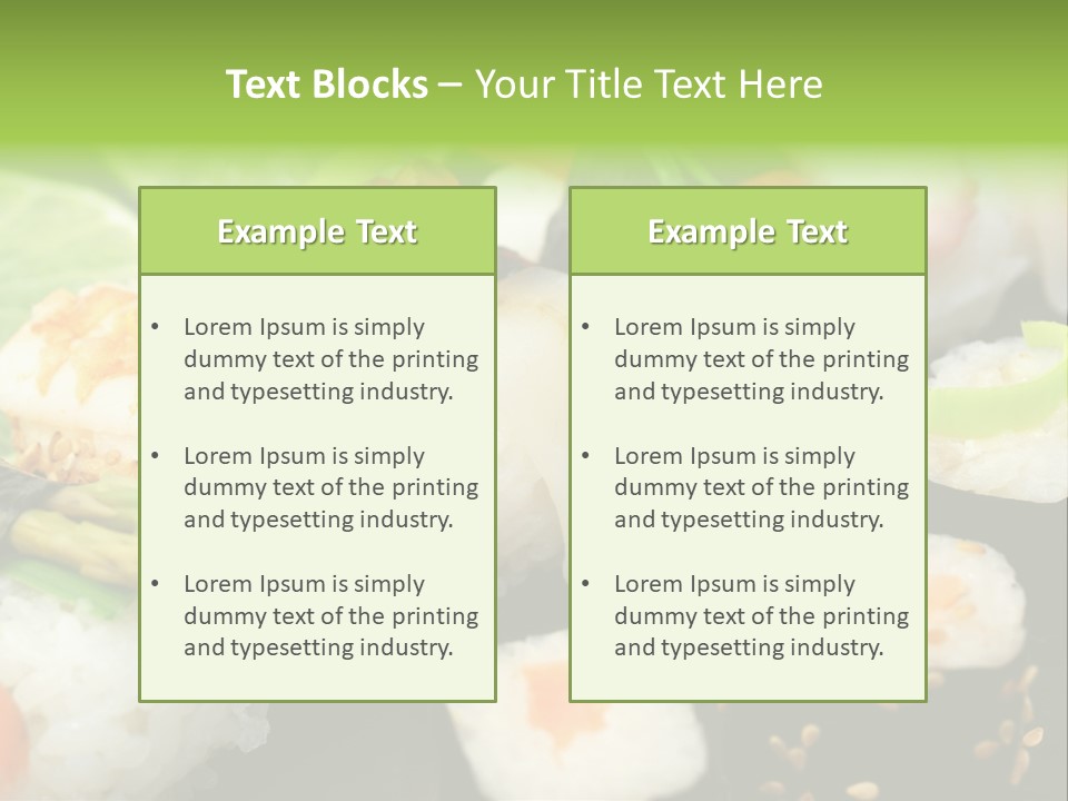 Meresfr Ingwer Eingelegt PowerPoint Template