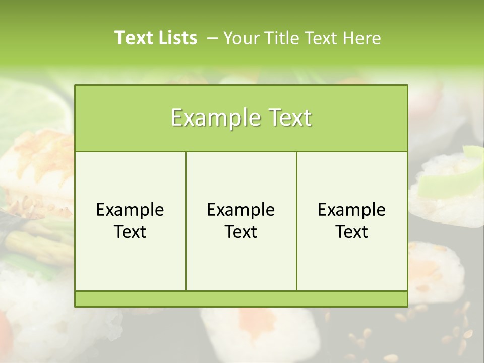 Meresfr Ingwer Eingelegt PowerPoint Template