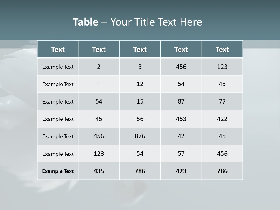 Arts Water Profile PowerPoint Template