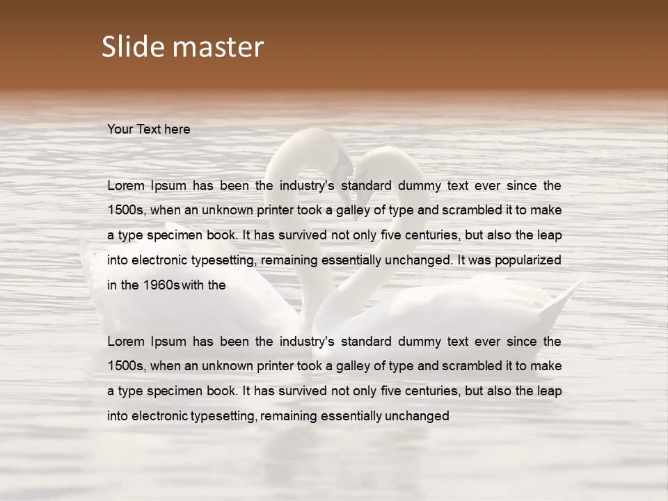 Liebhaber Wasser Urlaub PowerPoint Template