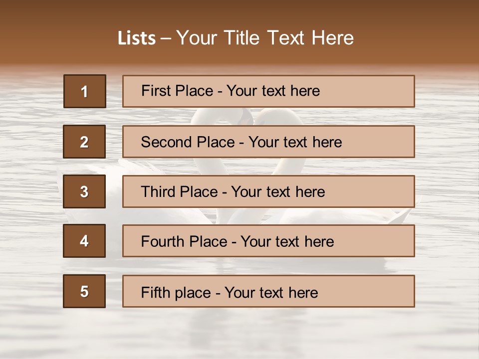 Liebhaber Wasser Urlaub PowerPoint Template