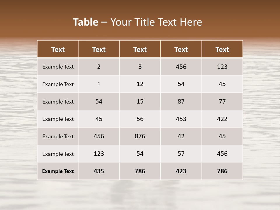 Liebhaber Wasser Urlaub PowerPoint Template