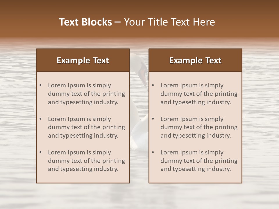 Liebhaber Wasser Urlaub PowerPoint Template