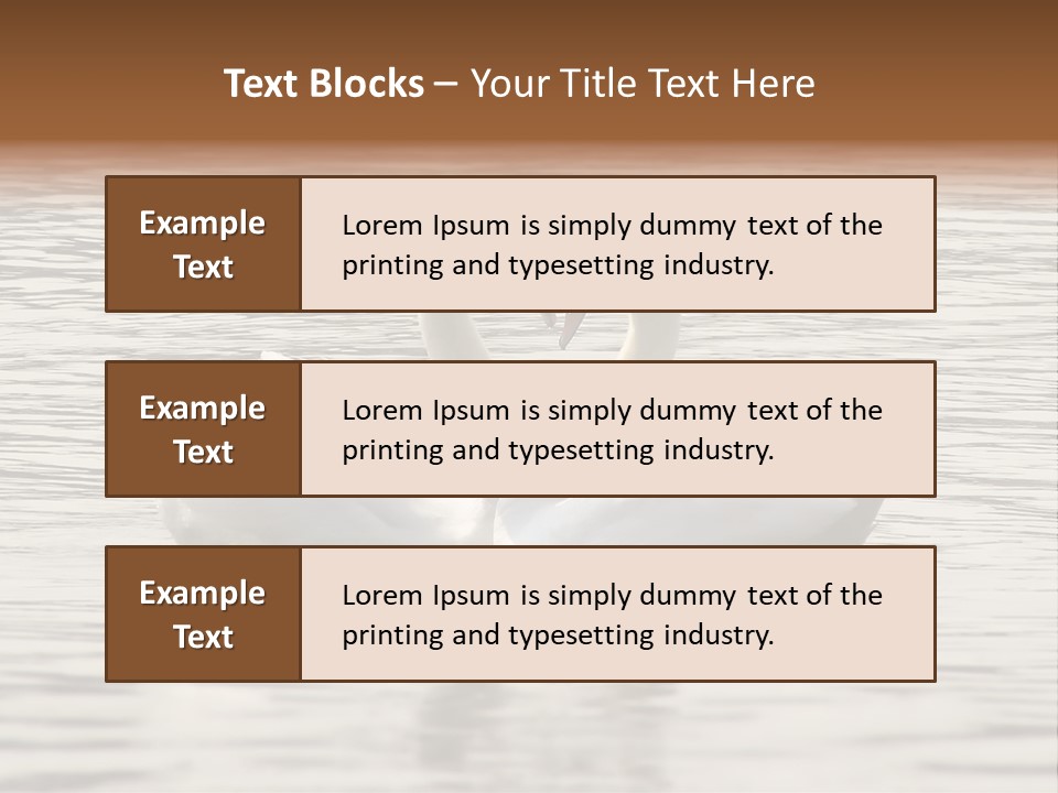 Liebhaber Wasser Urlaub PowerPoint Template