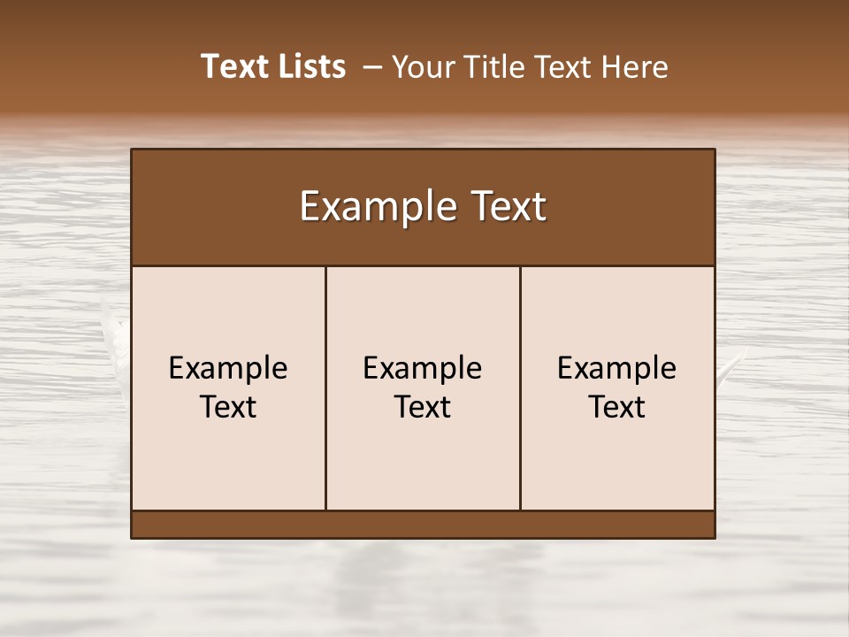 Liebhaber Wasser Urlaub PowerPoint Template