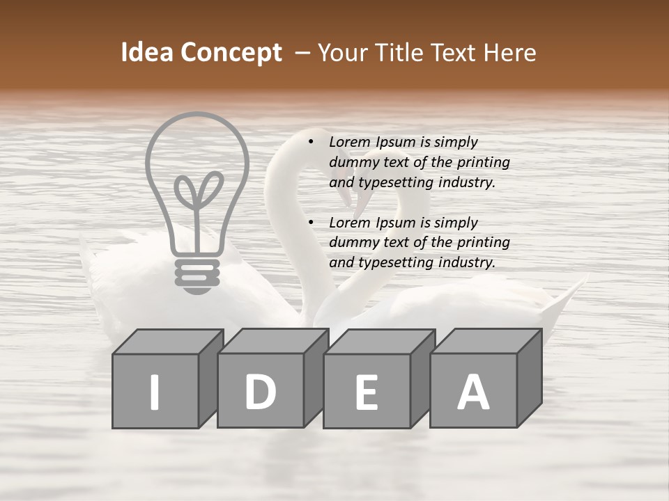 Liebhaber Wasser Urlaub PowerPoint Template