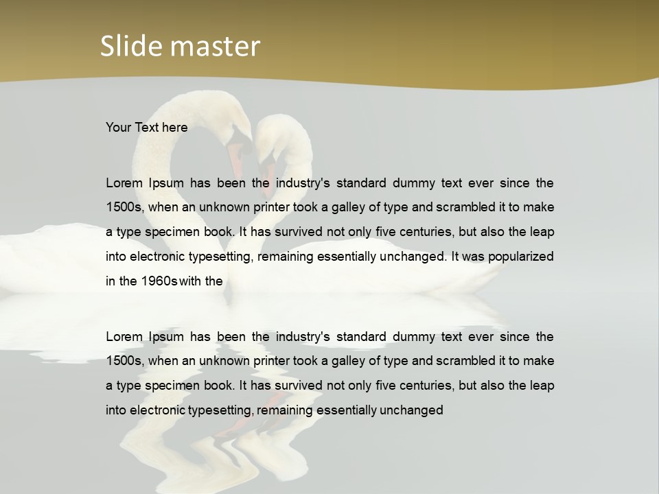 Birds Valentine Valnetines PowerPoint Template