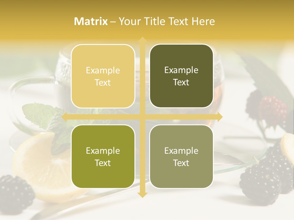 Glas Minze Pfefferminze PowerPoint Template