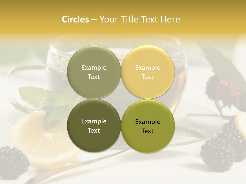 Glas Minze Pfefferminze PowerPoint Template