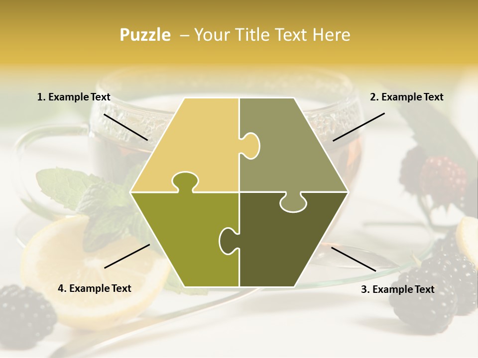 Glas Minze Pfefferminze PowerPoint Template