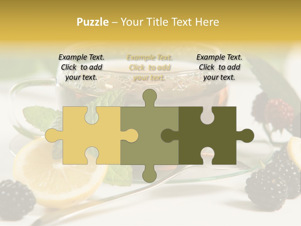 Glas Minze Pfefferminze PowerPoint Template