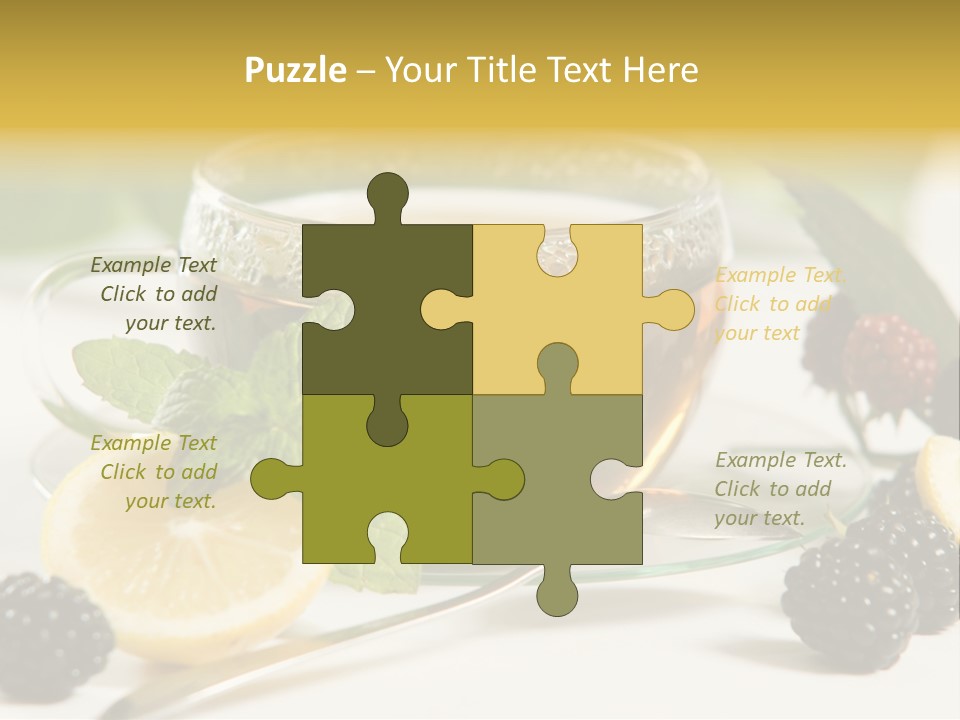 Glas Minze Pfefferminze PowerPoint Template