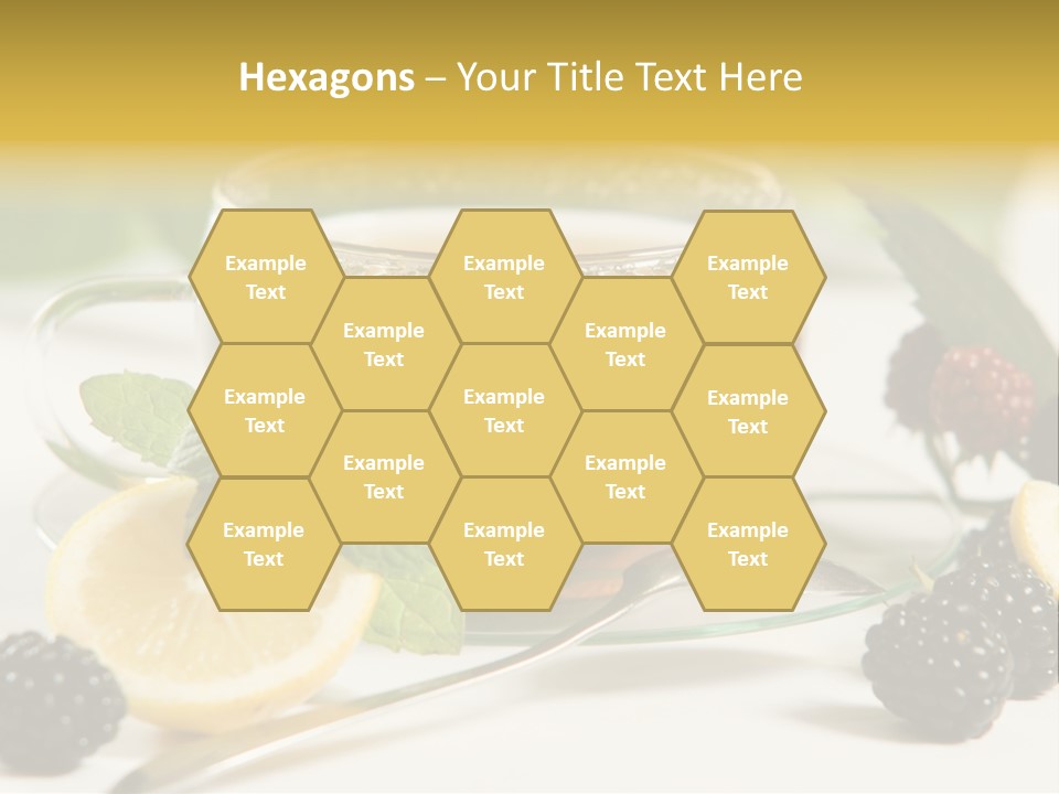 Glas Minze Pfefferminze PowerPoint Template