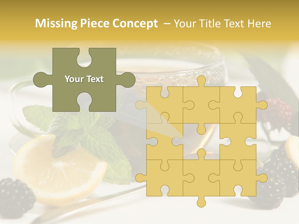Glas Minze Pfefferminze PowerPoint Template