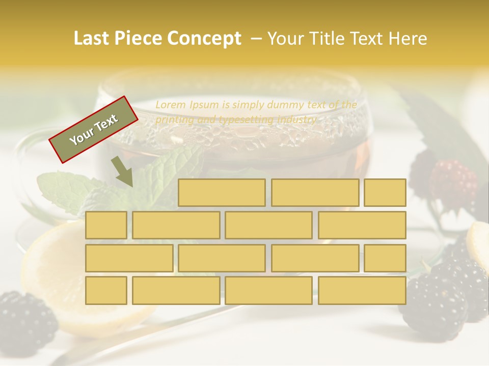 Glas Minze Pfefferminze PowerPoint Template
