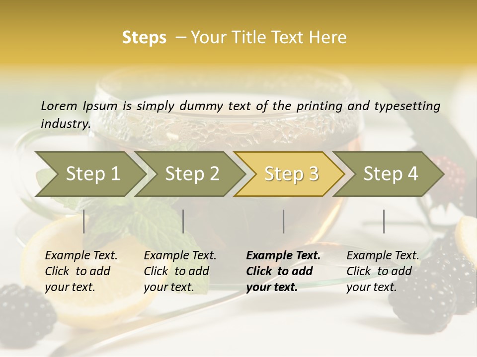Glas Minze Pfefferminze PowerPoint Template