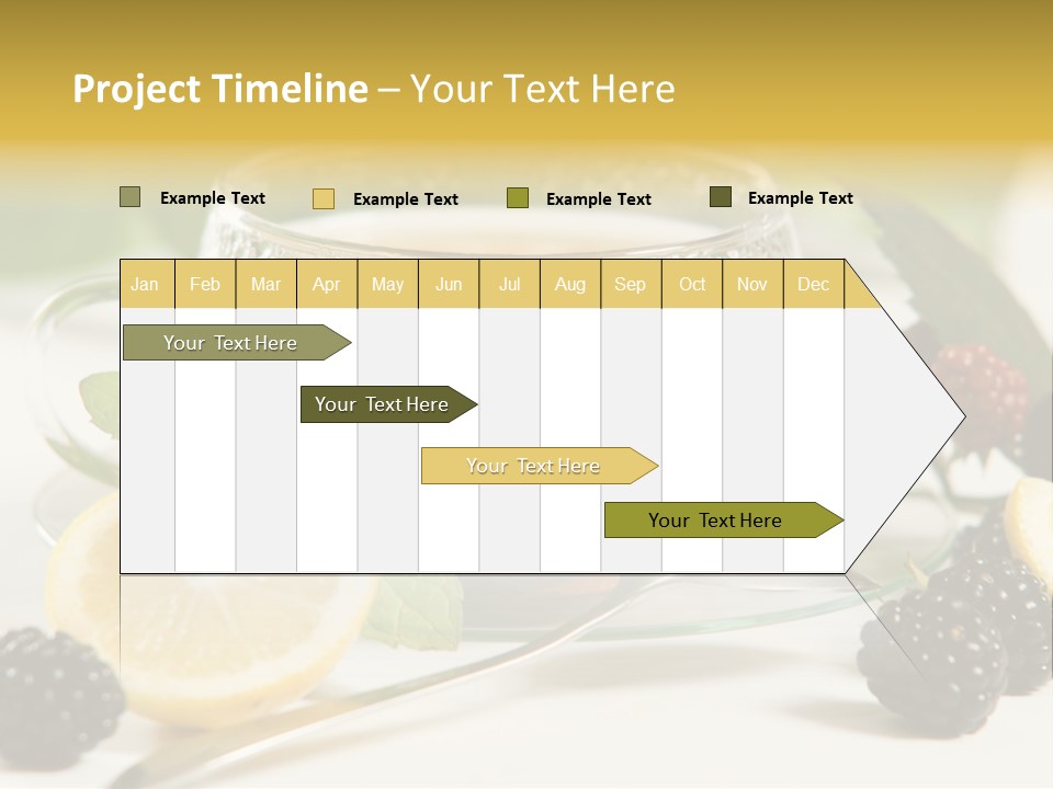 Glas Minze Pfefferminze PowerPoint Template