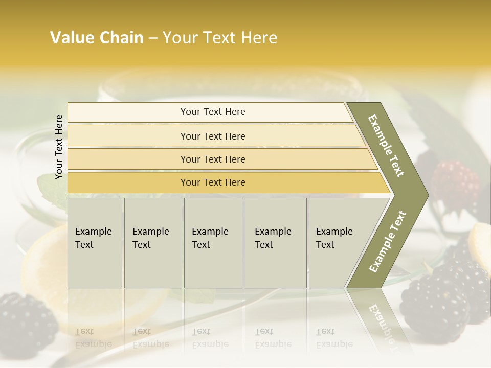 Glas Minze Pfefferminze PowerPoint Template