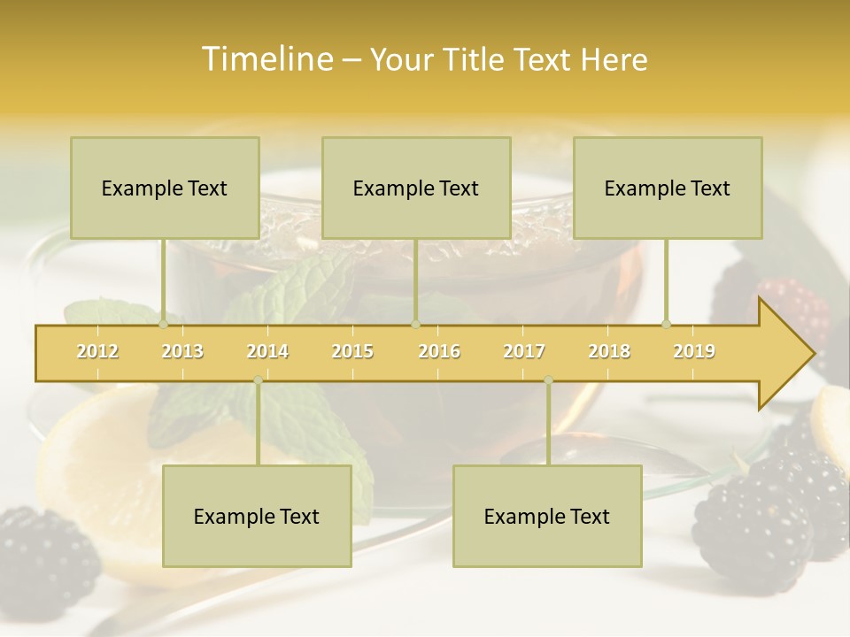 Glas Minze Pfefferminze PowerPoint Template