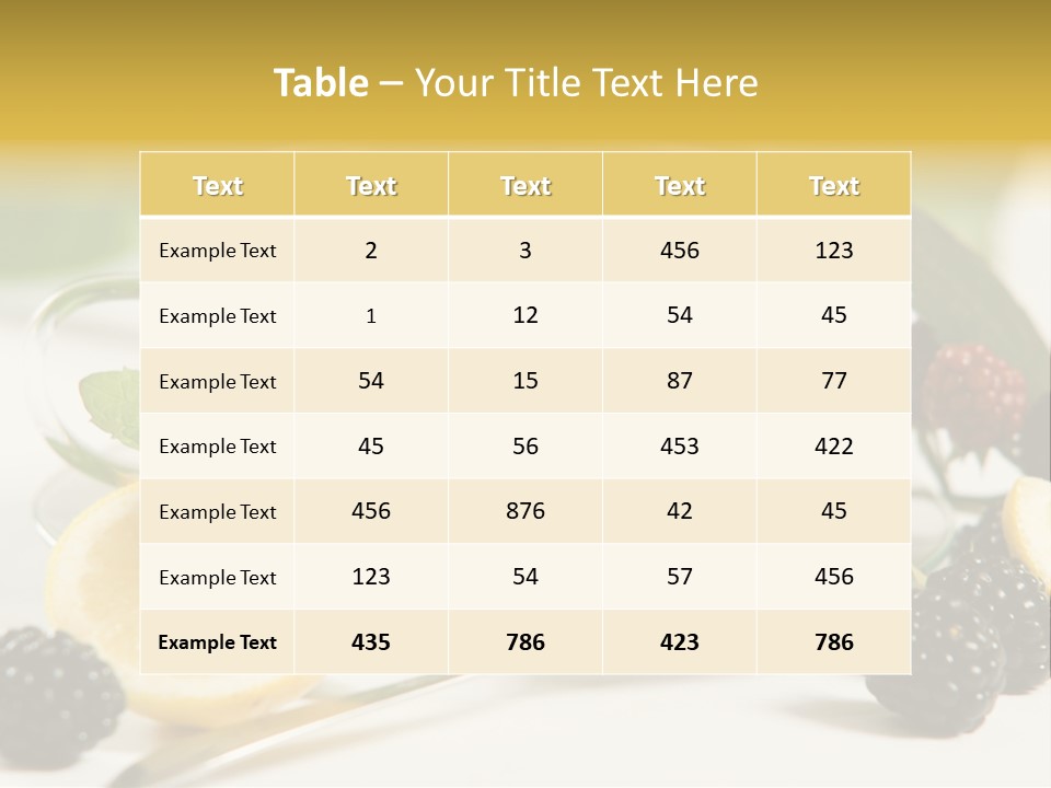 Glas Minze Pfefferminze PowerPoint Template