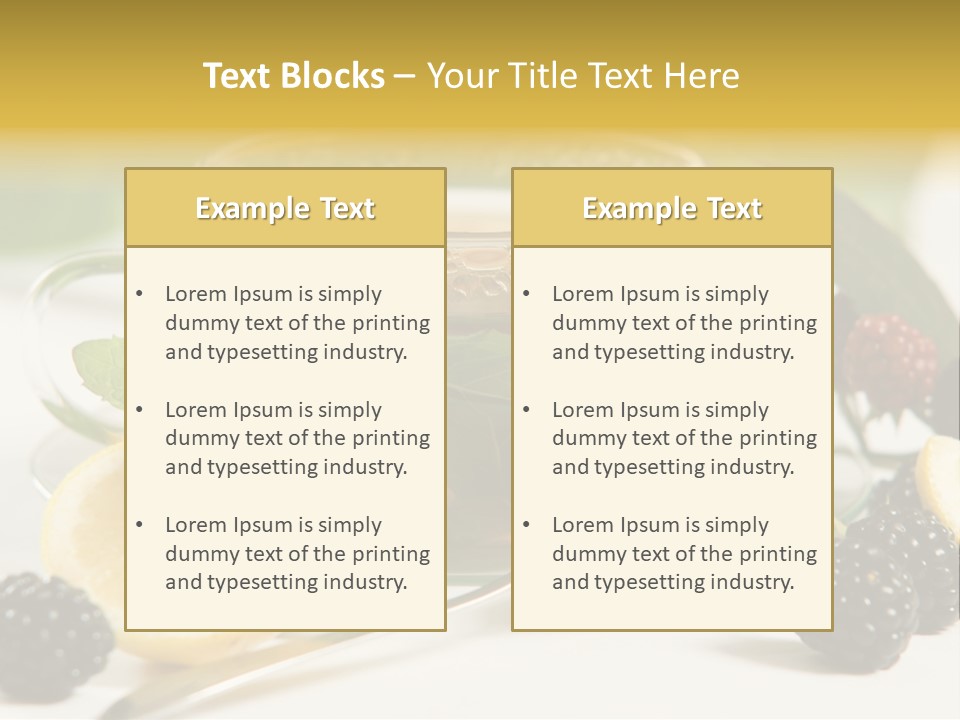 Glas Minze Pfefferminze PowerPoint Template