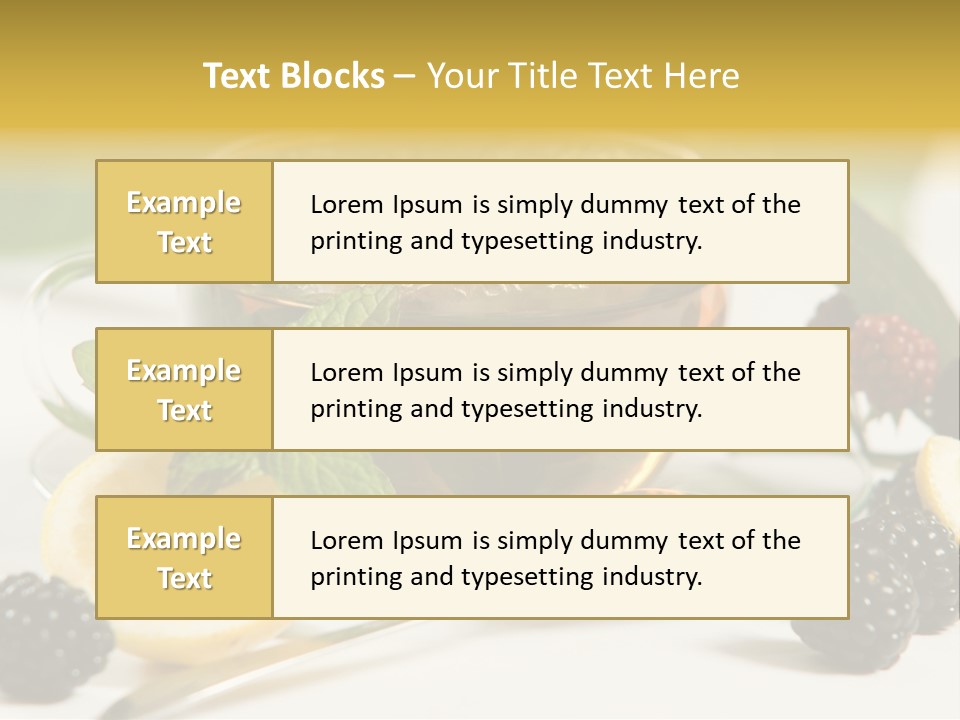 Glas Minze Pfefferminze PowerPoint Template