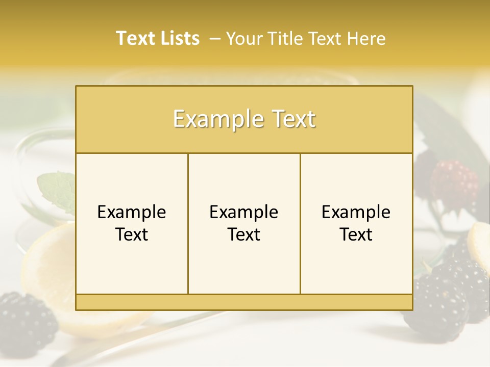Glas Minze Pfefferminze PowerPoint Template