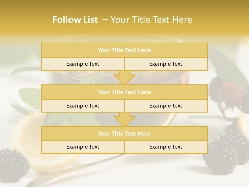 Glas Minze Pfefferminze PowerPoint Template