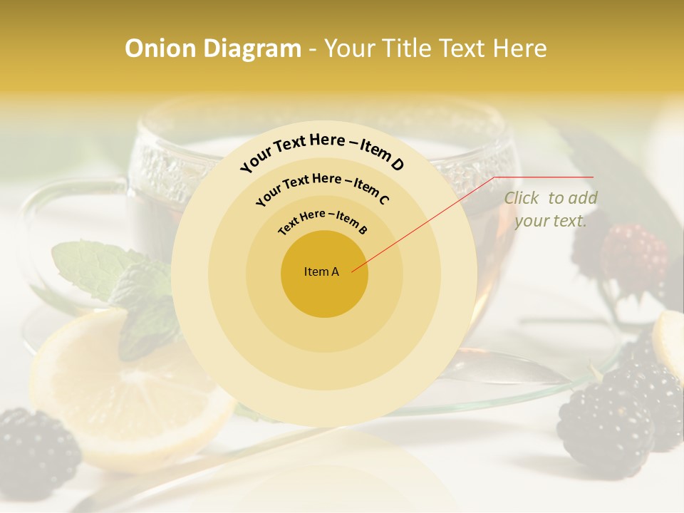 Glas Minze Pfefferminze PowerPoint Template