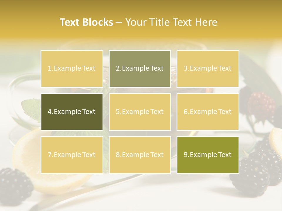 Glas Minze Pfefferminze PowerPoint Template