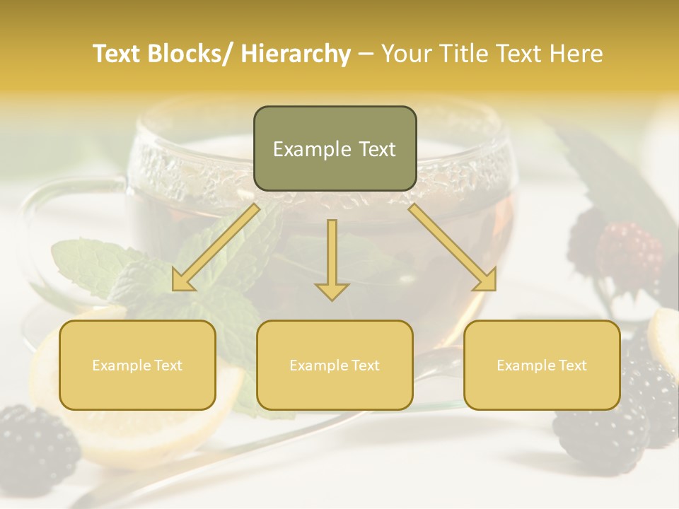 Glas Minze Pfefferminze PowerPoint Template