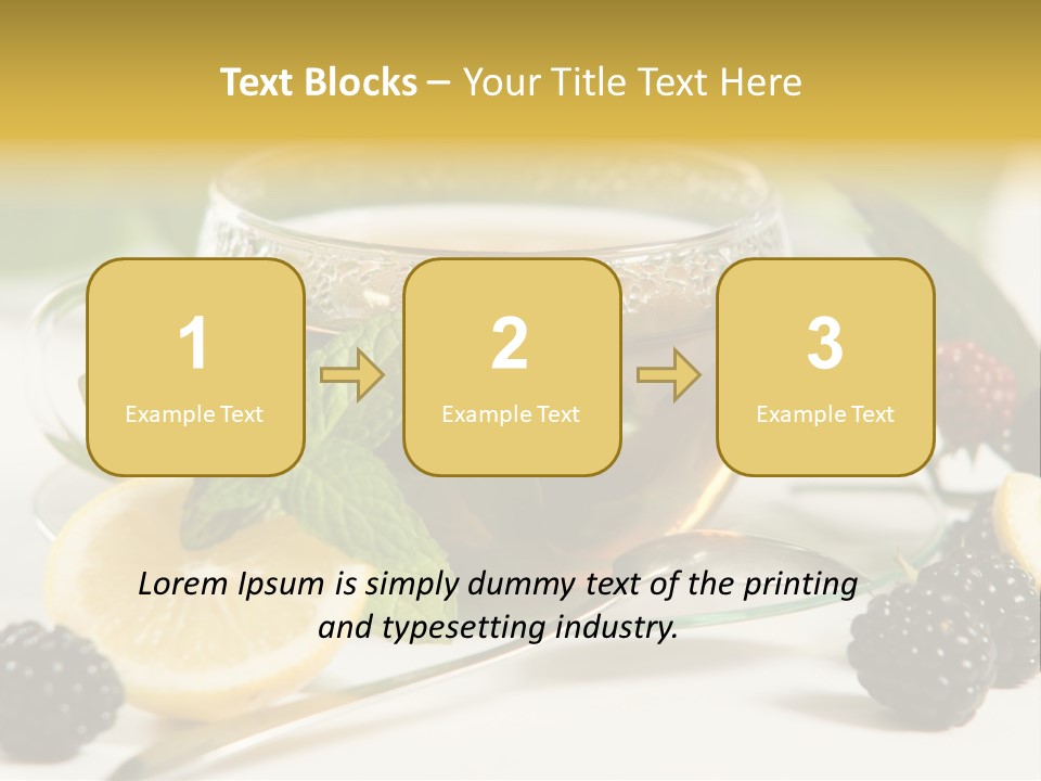 Glas Minze Pfefferminze PowerPoint Template